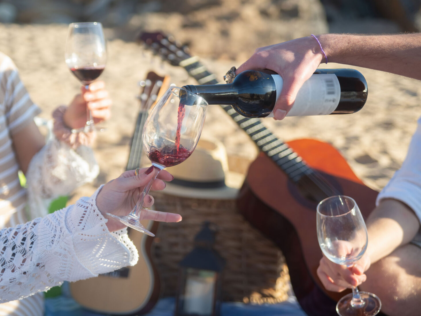 Chilled red wine