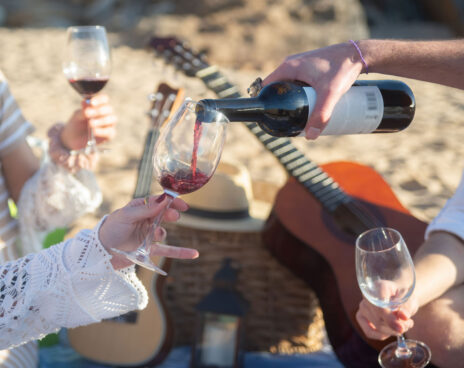 Chilled red wine