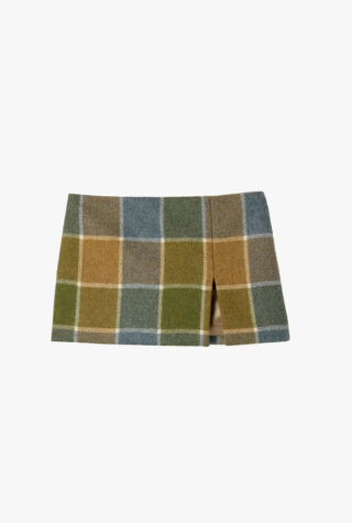 Miu Miu check mini skirt