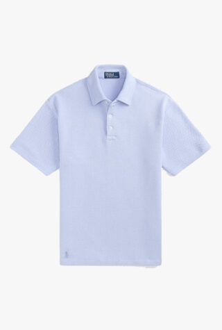 Standard Fit Textured Piqué Polo Shirt ralph lauren