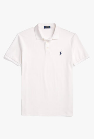 Custom Slim Fit Stretch Mesh Polo Shirt ralph lauren